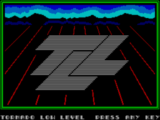T.L.L Tornado Low Level title screen for ZX Spectrum